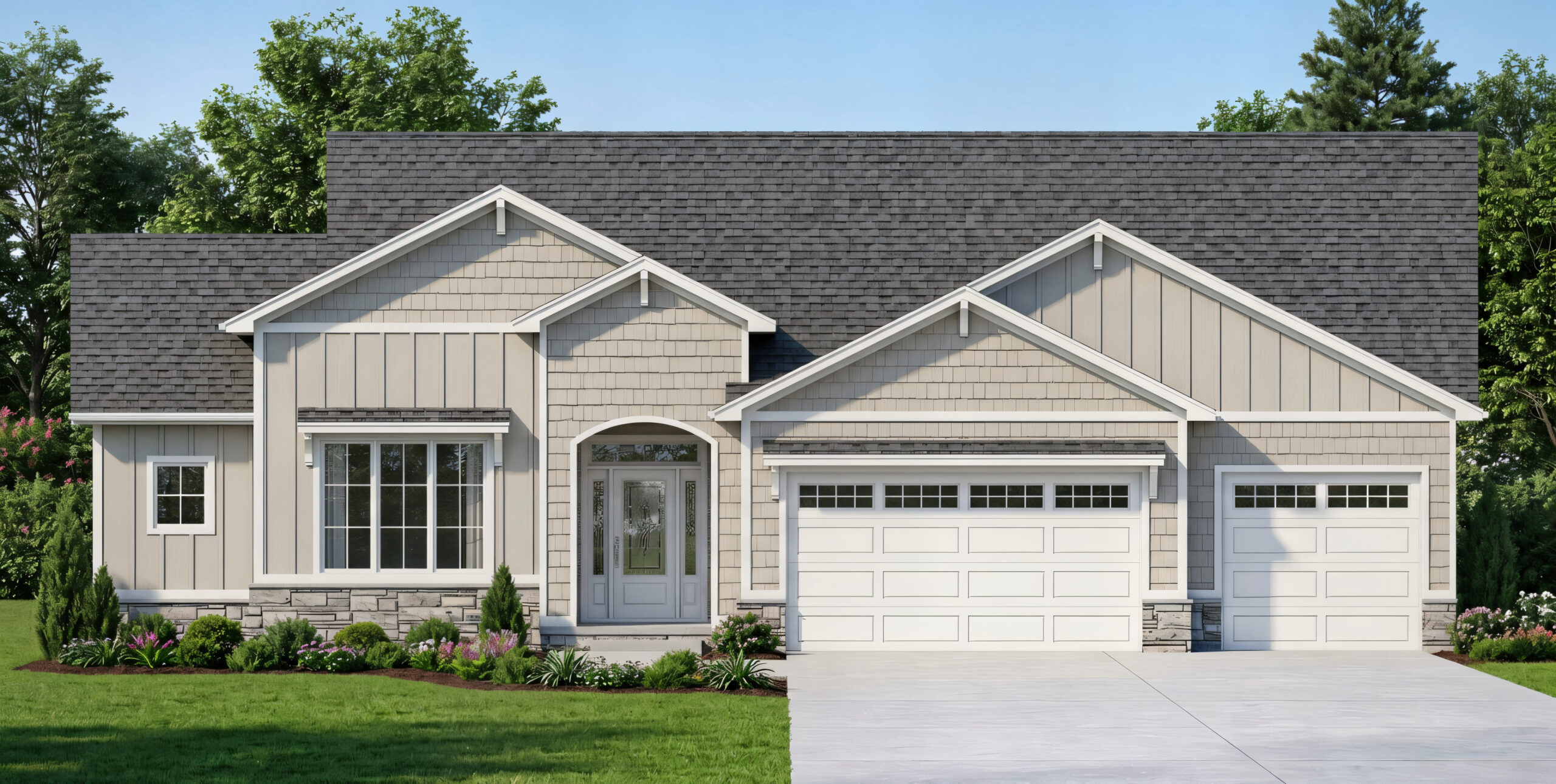 4632 Centennial Blvd - Front Elev CUSTOM HOME